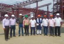 कोनसरीतील लोहप्रकल्पाच्या कामाला खासदार अशोक नेते यांची भेट