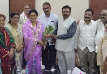 भाजपा महिला मोर्चाच्या प्रदेश चिटणीस रेखाताई डोळस यांचा सत्कार