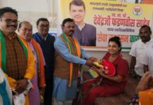 भाजपने राबविले सेवा सुशासनानिमित्त गडचिरोलीत विविध कार्यक्रम
