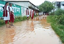 जिल्ह्यात पावसाची पुन्हा रिपरिप, सहा मार्गावरील वाहतूक खोळंबली