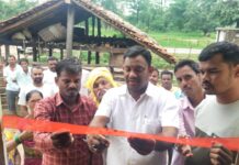 माजी जि.प.अध्यक्ष कंकडालवार यांच्या हस्ते गोलाकर्जीतील अंगणवाडीचे उद्घाटन