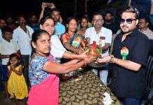 अहेरी तालुक्यात ‘मेरी माटी मेरा देश’ अभियानांतर्गत अमृत कलश यात्रा