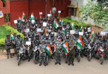 सीआरपीएफच्या बाईक रॅलीने वेधले गडचिरोलीकरांचे लक्ष, ठिकठिकाणी स्वागत