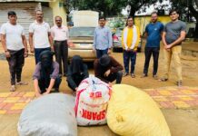 मुरूमगावात पकडली गांजाने भरलेली कार, तर देसाईगंजमध्ये सुगंधी तंबाखू
