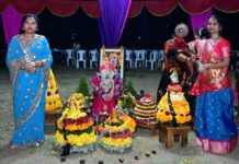 अहेरीत नवरात्रीनिमित्त गरबा-दांडियासह महिलांच्या बतकम्मा नृत्याची धमाल !