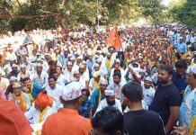 ओबीसींच्या हक्कांसाठी हजारो कुणबी, ओबीसी बांधव उतरले रस्त्यावर