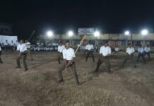 राष्ट्रीय स्वयंसेवक संघाचा विजयादशमी उत्सव, शस्रपुजेसह शहरातून पथसंचलन