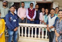 नेहरू युवा केंद्राचे राज्य निर्देशक मनुरे यांची गडचिरोलीत सदिच्छा भेट