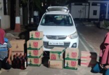 पोलिसांच्या स्थानिक गुन्हे शाखेने जप्त केला दारूसह ३.६२ लाखांचा मुद्देमाल