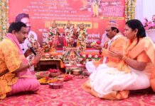 अहेरीच्या राममंदिरात महायज्ञ व अन्नदान, भक्तीमय वातावरणात निघाली रॅली