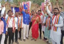 कोरेगाव भिमा शौर्य दिन सन्मानार्थ अहेरीत उत्साहात निघाली रॅली