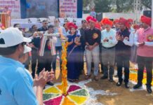 जिल्हा परिषदेच्या प्रांगणात रंगले जिल्ह्यातील अधिकारी-कर्मचाऱ्यांसह विद्यार्थ्यांचे खेळ