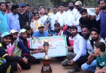 एमडी शानू यांच्या संघाने पटकावले क्रिकेट स्पर्धेतील १ लाख ११ हजारांचे बक्षीस