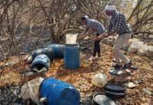 जंगमपूरच्या जंगलातील मोहादारूच्या अड्ड्यांवर चामोर्शी पोलिसांनी टाकली वक्रदृष्टी