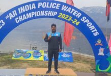 23 व्या अ.भा.पोलिस वॅाटर स्पोर्ट्स स्पर्धेत गडचिरोलीच्या पोलिस अधिकाऱ्याला सुवर्ण