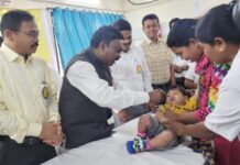 महिला व बाल रुग्णालयात पोलिओ लसीकरण मोहिमेचा शुभारंभ