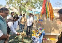 कॅम्प एरियात उभारले शहीद जवान वीर अजय उरकुडे यांचे स्मृतीस्थळ