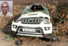 देवदर्शनावरून येताना स्कॉर्पिओला भीषण अपघात, एकाचा मृत्यू, सहा जखमी