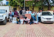 आलापल्लीत तीन वाहनातून सुरू होती 10 लाखांच्या देशी-विदेशी दारूची वाहतूक