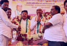 अहेरीतील काँग्रेसच्या सत्कार सोहळ्यात आघाडीतील घटक पक्षांना डावलले