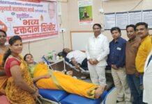 बाबुरावजी मडावी यांच्या स्मृतिदिनानिमित्त गडचिरोलीत रक्तदानासह विविध कार्यक्रम