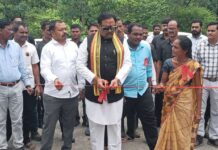 आरेंदा फाटा ते ताडगुडा पक्क्या रस्त्याचे ना.धर्मरावबाबा यांच्या हस्ते लोकार्पण