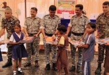 रक्षाबंधनासाठी अतिसंवेदनशिल गर्देवाड्यात पोहोचले वरिष्ठ पोलीस अधिकारी