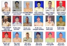 गडचिरोलीतील कामगिरीसाठी 17 पोलीस अधिकारी-अंमलदारांना ‘शौर्य पदक’