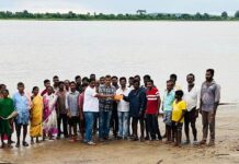 नगरम येथील गंगादेवी पुजनासाठी धर्मरावबाबा आत्राम यांच्याकडून मदत