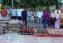 कोलपल्लीतील घरातून जप्त केला 9 लाखांचा देशी-विदेशी दारूचा साठा