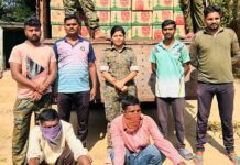 रेपनपल्ली पोलिसांनी पकडलेल्या मालवाहू वाहनात तब्बल 17 लाखांची देशी दारू