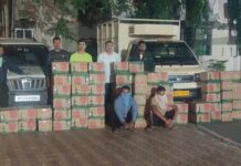 दोन वाहनांमधून चंद्रपूर जिल्ह्यातून आलेली लाखो रुपयांची दारू जप्त