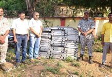 प्रतिनग 100 किलो वजन असलेल्या बंधाऱ्याच्या लोखंडी प्लेट्स पळविल्या