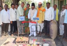 रांगीत आधारभूत धान खरेदी केंद्राचे अशोक नेते यांच्या हस्ते उद्घाटन