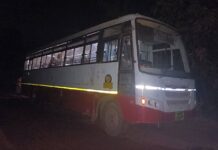 अहेरीवरून गडचिरोलीकडे निघालेली बस अंधारात रस्त्यातच पडली बंद