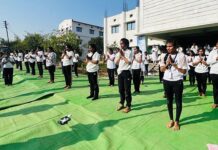 साई नर्सिंग इन्स्टिट्युट अँड मेडिकल सायन्समध्ये सूर्यनमस्कार दिन