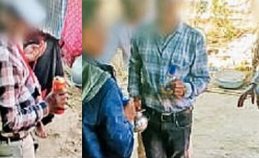 गुरूजींच्या हातात शाळेत खडू, पण सार्वजनिक ठिय्यावर बिअरची कॅन