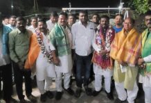 माजी खासदार अशोक नेते यांचा तेलंगणातील चेनूर येथे सत्कार