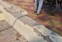 अबब, अवघ्या काही महिन्यात उखडले गट्टू अन् नालीचे बांधकाम