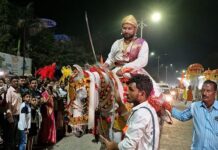 मिरवणुकीतील शिवरायांचे अश्वारूढ रुप ठरले गडचिरोलीकरांचे आकर्षण