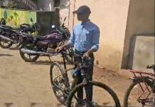 अन् अहेरीचे अपर जिल्हाधिकारी चक्क सायकलने पोहोचले न.पं.कार्यालयात