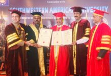 मा.खा.अशोक नेते यांना गोव्यात ‘डॉक्टर ऑफ सोशल वर्क’ प्रदान