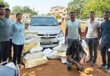 गडचिरोली पोलिसांनी जप्त केला चारचाकी वाहनासह सुगंधी तंबाखू