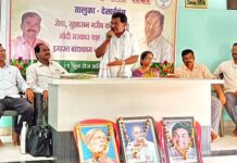 शिवराजपूर येथे इमारत बांधकाम कामगार मेळावा