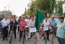 सायकल चालवा, निरोगी राहा, पर्यावण वाचवा, रॅलीत आवाहन