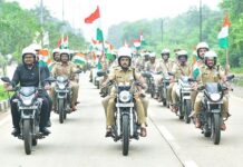 दोन आयएएस, चार आयपीएस अधिकारी बाईकरॅलीत अग्रस्थानी