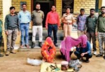 रानडुकराची शिकार करणाऱ्या एका महिलेसह तिघांना अटक