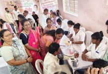 रामनगरातील आरोग्य शिबिरात तपासणीसाठी नागरिकांची गर्दी