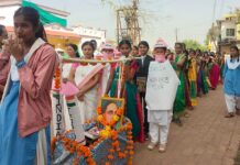 इन्स्पायर अवॅार्ड प्रदर्शनाच्या पार्श्वभूमीवर निघाली विज्ञान दिंडी