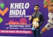 5 व्या खेलो इंडिया राष्ट्रीय कुस्ती स्पर्धेत हितेश सोनवानेला कास्यपदक